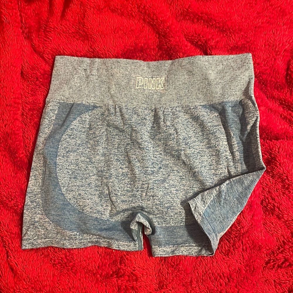 PINK Victoria’s secret blue athletic shorts